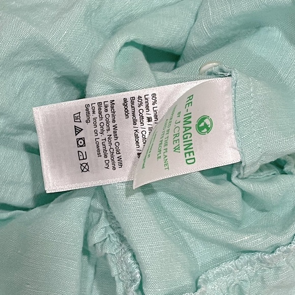 J.Crew NWOT beach wear cotton linen button up beach dress 👗 sz XL - Picture 5 of 6